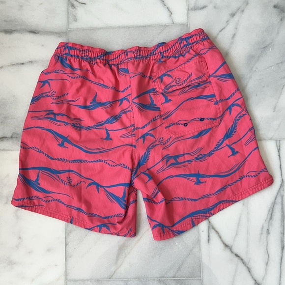 Vineyard Vines Chappy Swim Trunks Sea Grove Sailor's Red Blue Ropes - Size M - Picture 2 of 8
